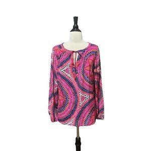 Alice & Trixie‎ By Angela George XL Silk Blouse